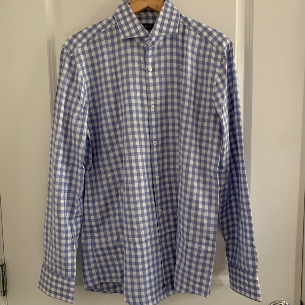 Hugo Boss Jason Slim-Fit Gingham Shirt